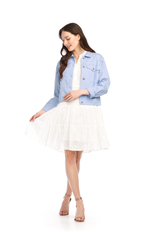 JT14778 LBLUE Denim Stretch Jacket