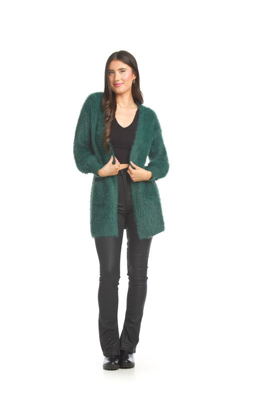 JT17711 EMERA Eyelash Knitted Jacket with Pockets