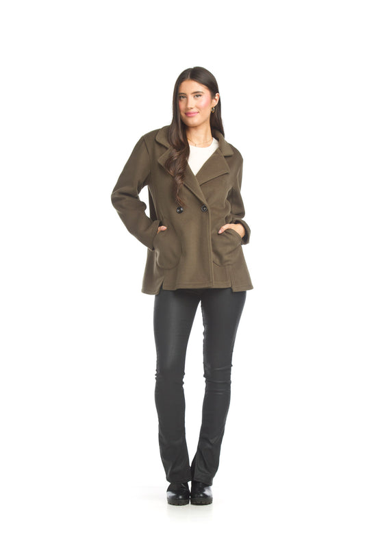 JT17725 OLIVE Patch pocket blazer