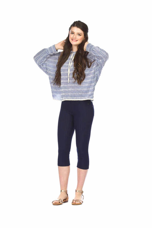 PP05854 NAVY Capri Jeggings