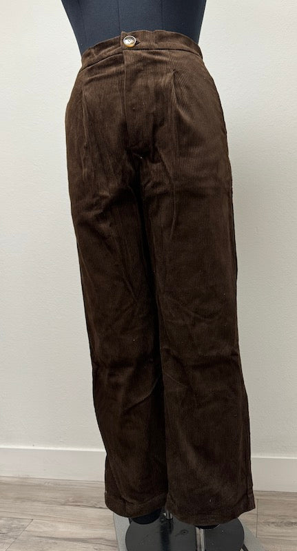 PP17803 BROWN Corduroy Pants