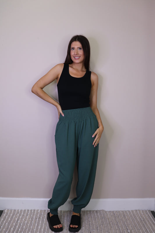 PP16804 EMERA Smoking Waist Harem Pants