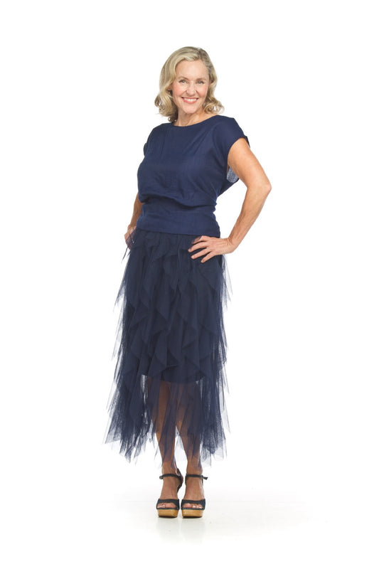 PS15910 NAVY Tulle Skirt