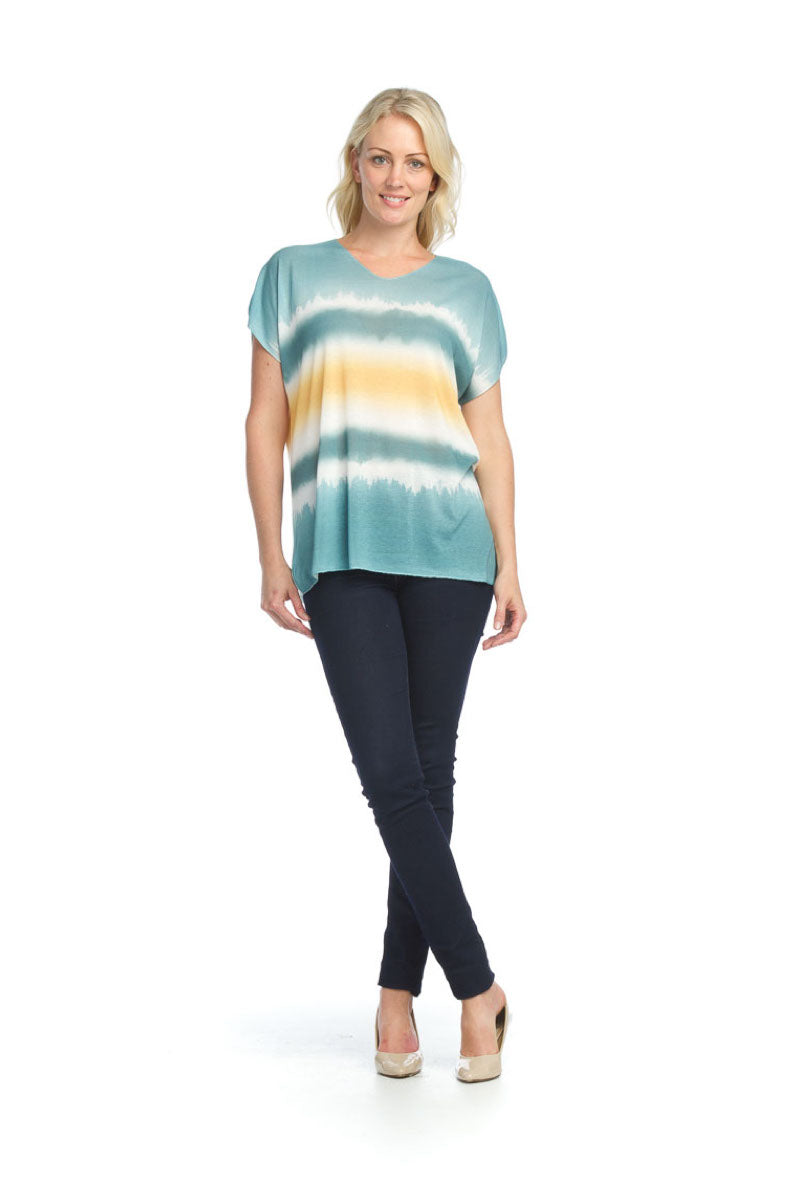 PT12094 MULTI Dip Dye Stretch T Shirt