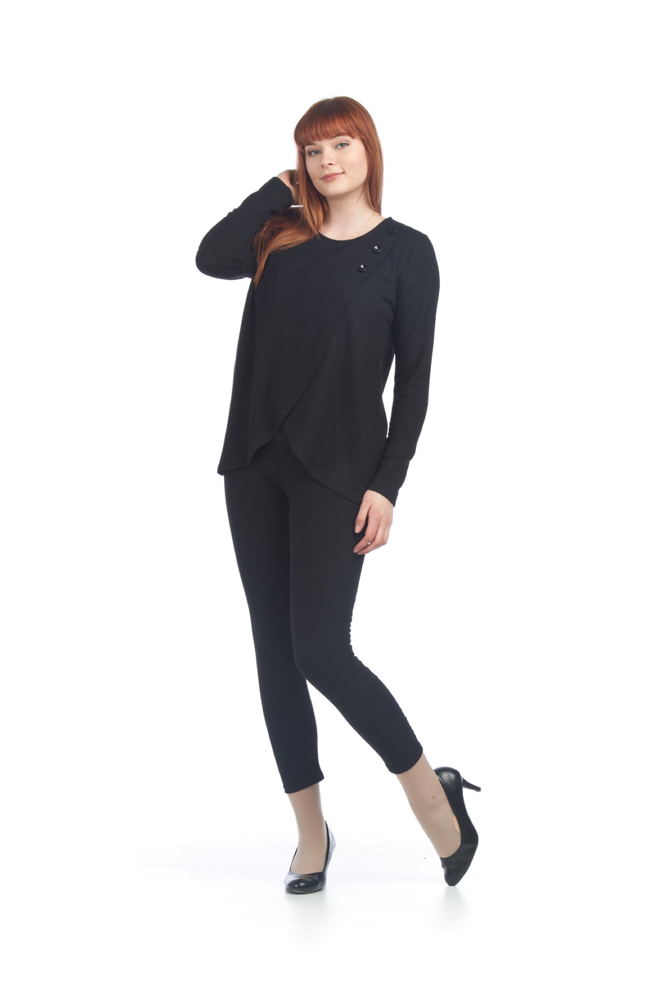 ST06260 BLACK Crossover 3 Button Top